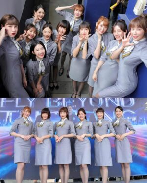 Yi-Chi Hung Instagram - 謝謝搭乘PS航空✈️
🛫成功平安順利到達目的地🛬
我是空服員怡琪，期待與您再次相見

📷：紘愷、被漂亮可愛姵宸許願拍我ㄉ韋德、一日隊員終身隊員的小耘（表情包拍攝者）

#後面有驚喜 #是我看到題目嚇到問號的部分
#星宇航空 #空姐 #passionsisters #中信兄弟
#starlux #airlines