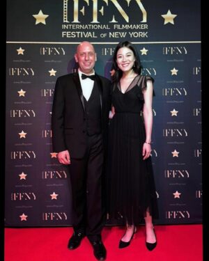 Yi Liu Instagram - It was a pleasure to host 🎤the closing night award ceremony of @iffnyfestival with Richard and Catherine! ❤️ #filmfestival #nyc  #international #host #actor