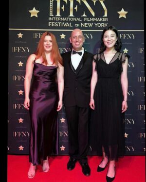 Yi Liu Instagram - It was a pleasure to host 🎤the closing night award ceremony of @iffnyfestival with Richard and Catherine! ❤️ #filmfestival #nyc  #international #host #actor