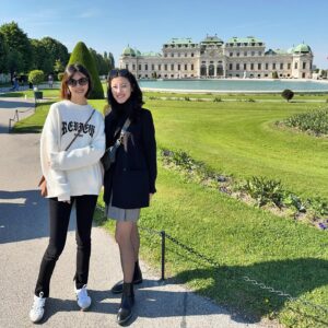 Yi Liu Instagram - Friends since 10. 😊 #besties #belvederepalace #cafecentral @cafecentralwien