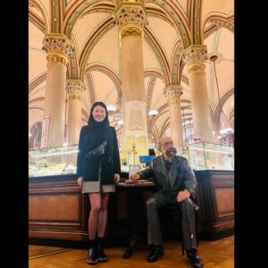 Yi Liu Instagram - Friends since 10. 😊 #besties #belvederepalace #cafecentral @cafecentralwien