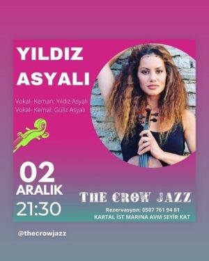 Yıldız Asyalı Instagram - Bu cumartesi #1aralık @thecrowjazz @gulizasyali @yalcinkayaaylin @aynuryky #kartalistmarinaavm