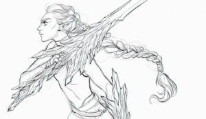 Yingjue Linda Chen Instagram - Back on my bullshit #swordtember #swordtember2022 prompt #crystal