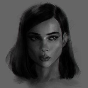 Yingjue Linda Chen Instagram - Practicing brushes with the Wacom art pen #catwoman #zoekravitz #thebatman #okbutthesexualtension