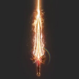 Yingjue Linda Chen Instagram - Excalibur VFX design, painting fire became meditative to me, really wanted to make it feel like the power of the sun was in this sword, so Arthur could be a match against trolls! #wizards #talesofarcadia #trollhunters #wizardsofarcadia