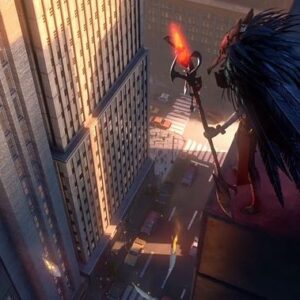 Yingjue Linda Chen Instagram - My color key, painted on top of a base render and the next slide is the final frame ✌️ I love the red bounce they added in lighting, our lighting team definitely went 100% on this series! #wizards #talesofarcadia #toawizards #wizardsofarcadia #trollhunters PD : @alfonsoblaas