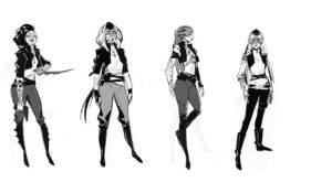 Yingjue Linda Chen Instagram - A once in a lifetime opportunity to design for a #starwars .  Sith from Visions 2 by @elguiristudios directed by @rodrigoblaas was an amazing property to work on, here's early development sketches for Lola, truly a team effort for one of the most beautiful animations in final frame!