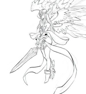 Yingjue Linda Chen Instagram - #Angewomon #digimon #fanart