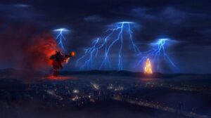 Yingjue Linda Chen Instagram - A color key for the finale #trollhunters #riseofthetitans #talesofarcadia #rottspoilers #colorkey #conceptart PD @alfonsoblaas