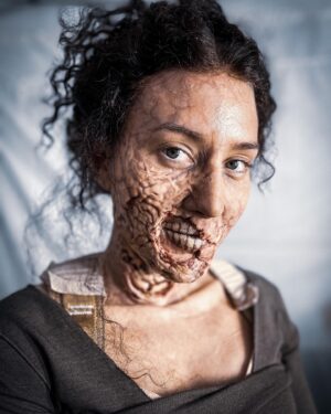 Yolanda Lynes Instagram - The Witcher S3 ⚔️🐺
Starting with my favourite look 🧟‍♀️
Doubling the beautiful @aisha_fabienne_ross 🤩 
Thank you @wolfgang_stegemann and all the team 🐺🖤⚔️

I don’t have the insta @‘s for the talented makeup artists, but bravo to them for the hours spent making this look 🧟‍♀️🖤 

#TheWitcher #TheWitcher3 #TossACoinToYourWitcher #Witcher #sfxmakeup #SFX #Witcher3 #MakeUpOfTheDay #OOTD #LOTD #Makeup #MakeUpTutorial