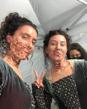 Yolanda Lynes Instagram - The Witcher S3 ⚔️🐺
Starting with my favourite look 🧟‍♀️
Doubling the beautiful @aisha_fabienne_ross 🤩 
Thank you @wolfgang_stegemann and all the team 🐺🖤⚔️

I don’t have the insta @‘s for the talented makeup artists, but bravo to them for the hours spent making this look 🧟‍♀️🖤 

#TheWitcher #TheWitcher3 #TossACoinToYourWitcher #Witcher #sfxmakeup #SFX #Witcher3 #MakeUpOfTheDay #OOTD #LOTD #Makeup #MakeUpTutorial