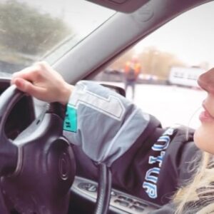 Yolanda Lynes Instagram - 🏎️💨🍩 donut trust me - just kidding - my teacher does 🤪 
#donuts #humantarget #drifting #femaledriver #womendrivers #girlscan @l2d_drift_team 
📹 @alekkois 🖤