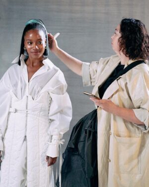 Yootha Wong-Loi-Sing Instagram - Hiii! Had to add a little story here. You ever felt small and like a giant at the same time? Before we start with the jokes, I know I look like I’m 5’2 on the runway lol.
But small, humbled, by the power of the beauty of life, the newness of doing something NEW. My body is unfamiliar with this new thing, but the body and mind adapts quickly to this new thing, you see? And that’s where the giant part comes in. A giant, because it makes me realize that I can fill in every space with intention. 
Thank you @tessvanzalinge , you amazing human being, for inspiring and encouraging us by embracing both: the tiniest most humble and the giant in us. Congrats on this milestone!

Highly recommend you to try this in any shape or form🤍