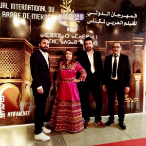 Youcef Sehairi Instagram - A l’occasion de mon anniversaire le prix de meilleur acteur arabe pour le rôle de Khaled dans le film le sang des loups de Amar Sifodil au festival du film arabe a Meknès