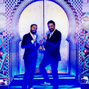 Youcef Sehairi Instagram - A l’occasion de mon anniversaire le prix de meilleur acteur arabe pour le rôle de Khaled dans le film le sang des loups de Amar Sifodil au festival du film arabe a Meknès