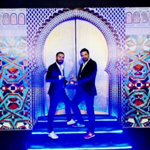 Youcef Sehairi Instagram - A l’occasion de mon anniversaire le prix de meilleur acteur arabe pour le rôle de Khaled dans le film le sang des loups de Amar Sifodil au festival du film arabe a Meknès