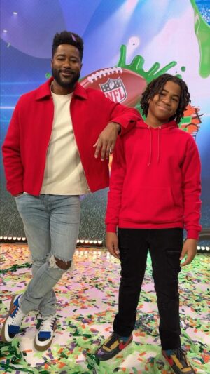 Young Dylan Instagram - slime flies when you’re having fun! what at amazing season of #NFLSlimetime 💚🏈
