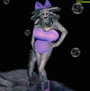 Yovska Instagram - 🤭💜I came home and my Axolotl was all grown up 🤯
.
Outfit inspired by my pet axolotl Plum 🥺slide to last image to see her. Also paying homage to my Dragula Season 3 promo
.
 #art #dragula #costume #design #axolotl #weirdcore #cursedimage #cursedmeme #drag #altdrag #clubkid #furry ? #fashion #dragrace #canadianart #canadianartist #cosplay