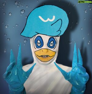 Yovska Instagram - 💦🦆Is this duck giving wet? 🦆💦 
Quaxly outfit I made for my Pokemon Violet stream on Twitch 💀 What starter did you choose?? Find my streams on twitch.tv/yovska
.
.
#pokemon #drag #art #quaxly #altdrag #clubkid #cursedcosplay #pokemoncosplay #dragmonster #torontodrag #makeup #canadiandrag #photography #costume