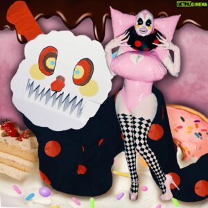 Yovska Instagram - 🧀🍬 Bebe wants a different kind of cheese 🤭🍆
.
My take on Madoka Magica’s Bebe/Charlotte !!! 🍬 Love this character a ton, even got a tattoo (by @fruitcough ) yesterday 😂 
.
.
#madoka #madokamagica #art #drag #cosplay #dragcreature #dragplush #altdrag #weirdcore #witch #cursedcosplay #whimsical #costume #canadianartist #torontoartist #clubkid #fantasy
