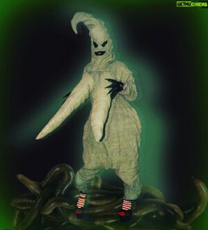 Yovska Instagram - 😏The Wet Dream Before Christmas 💀🎄
.
My take on the Boogeyman from The Nightmare Before Christmas 
.
#art #thenightmarebeforechristmas #oogieboogie #boogeyman #jackskellington #mask #costume #dragula #altdrag #drag #design #fashion #christmas #halloween #burlap #creepy #spooky #cursed #cursedcosplay #cosplay