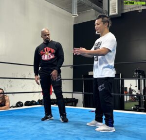 Yujiro Kushida Instagram - Congratulations to everyone at the NJPW Academy @njpwacademy for graduating. 
You have learned the bare minimum of what is needed to build a huge building and You got the hint to succeed.
I learned a lot from everyone's energy. 
It is very important to show your passion to win during the match. A professional wrestler is travels the world with a small backpack. 
I hope you will have wonderful encounters and they will enrich your life. 
The journey has only just begun. 
I hope that you and I can meet again somewhere on Earth. 
If we wrestle face each other, please give me a reverse runa and a Canadian destroyer.
みんなと一緒に練習できて楽しかった、感謝！
Good Luck everybody❤️

P.S. @therealzanej Yesterday's match was good energy. Keep up the great work.

@njpw_global @realfredrosser