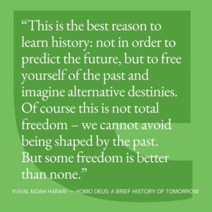 Yuval Harari Instagram - Learn #history to free yourself from the past and imagine alternative destinies.

#Inspiration #Freedom #YuvalNoahHarari