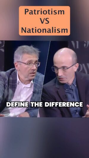 Yuval Harari Instagram - Where’s the line between patriotism and nationalism? And how can you tell you’ve entered the danger zone?

Watch the full conversation with @ianbremmer via the link in bio. (Filmed in March 2024)

#patriotism #nationalism #love #hate