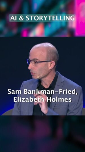 Yuval Harari Instagram - Money has no intrinsic value. Sam Bankman-Fried, Elizabeth Holmes and Bernie Madoff were extremely capable storytellers, unfortunately. What would it mean for human beings to live in a world where most of the stories, melodies, images, laws, policies and tools are shaped by a non-human, alien intelligence – which knows how to exploit our weaknesses, biases and addictions with super-human efficiency? And also knows how to form deep, intimate relationships with human beings?

Watch the full talk, filmed at Frontiers Forum back in April 2023. Link in the bio.

#ai #artificialintelligence #future #money #storytelling #humanity #stories