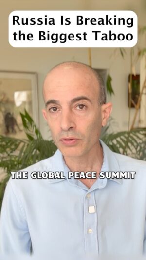 Yuval Harari Instagram - Russia’s invasion of Ukraine breaks the biggest taboo of the international order. Since 1945, no internationally recognized state was wiped off the map by external conquest. Russia is trying to do just that to Ukraine. Putin is following the imperial principle that any territory conquered by the Russian army is annexed by the Russian state. If Russia wins, no state and no border could feel secure, and the world will enter a new era of imperialist wars of conquest. The Global Peace Summit that will convene on June 15 in Switzerland is a crucial chance to restore peace and order. I urge world leaders to attend the summit, and together bring peace to Ukraine and to the world. Without peace in Ukraine, humanity cannot defend itself against climate change, out-of-control AIs, or any of the other existential threats that endanger our species.

#Peace #Ukraine #GlobalPeaceSummit