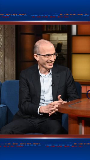 Yuval Harari Instagram - Prof. @yuval_noah_harari is releasing “Unstoppable Us: Why the World Isn’t Fair,” the second installment in his thought-provoking children’s series on human development. The book comes out today!

#Colbert