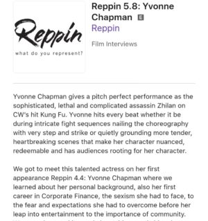 Yvonne Chapman Instagram - For @reppin_podcast ⬅️ episode link
I really admire and appreciate the conversations and aim of this podcast hosted by the always thoughtful, insightful, and who I'm glad to call a dear friend @evelien.photography . Thanks for having me back, your support for @cw_kungfu and for all the work you do ❤

Styling: @sarahdanniels 
Photo: @richielubaton 
Hmu: @kfrankmakeup