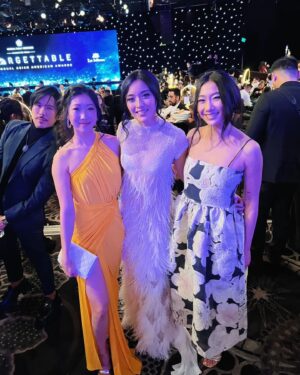 Yvonne Chapman Instagram - Thank you @character.media for a beautiful night 🤍 @unforgettablegala 

Dress: @stephancaras Styled by: @sarahdarceystyle 

#unforgetablegala2022 #cwkungfu