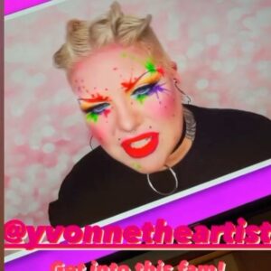 Yvonne MacInnis Instagram - Bringing the LEWKSSSS!! 🌈🎨❣️

Here’s my episode 1 entrance lewk!! Although the show is up on @wowpresentsplus I am having a watch party later this evening to celebrate the kick off of @paintedwithraven season 1!!! So excited 😆 I’m getting so many tags!! Keep it coming for #teamyvonne!!! @worldofwonder @wowpresentsplus @itsravenhunty_ @paintedwithraven

#paintedwithraven #worldofwonder #makeupartist #muasfeaturing #makeupaddict #makeuptutorial #makeuplook #makeupinspiration