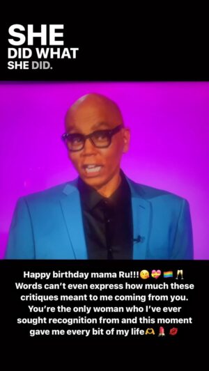 Yvonne MacInnis Instagram - Happy Birthday mama Ru! @rupaulofficial @rupaulsdragrace this moment gave me so much life I cannot even tell you the words SHE DID WHAT SHE DID coming from Ru talking about my makeup in such high esteem, when I tell you I fell all the way out after doing about 5 internal backflips!!

SO excited to watch the new season of @paintedwithraven on @wowpresentsplus @worldofwonder