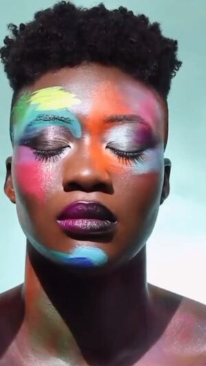 Yvonne MacInnis Instagram - Hella blessed to work with some of the most brilliant, talented, bad-ass, queer artists   co-collaborators in the world right here in my backyard! 🙏🥰… I asked the universe at the beginning of 2021 to align me with projects and people that elevate, not oppress the world with makeup. This impromptu art day, was absolutely a gift. Thank you @dammit_oskar for inspiring art with your beauty and strength. @sophiekietzmann for taking my art and mixing it up in a blender with your art and making pure magic. To @lizemooney for sparing conversation around ethical retouching in the industry and sharing in my passion to push for better. To @apredovan and @wespeakmodels for creating space for all to be celebrated and for bringing this all together and to my wife and support @lijhajade for being there for me always in every way. Enjoy this ART YALL! X 

Posted @withregram • @sophiekietzmann 

#makeupart #artist #makeupartist #creativemakeup #thecreativemakeup #colorfulmakeup #creativephotography #art #beauty #queerart #queerartists #lgbtqia #nonbinary #ethicalfashion #breakthecistem