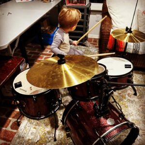 Zac Hanson Instagram - You know what they say about apples and trees… who know it was true!!! #minidrumset