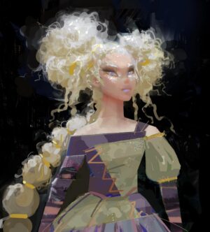Zac Retz Instagram - Goldilocks designs. She came from the black forest, effected by the stars magic. A rebellious teenager living with the bears. #PussInBootsTheLastWish #pussinboots