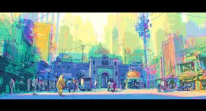 Zac Retz Instagram - India concept (opposite view of previous image) #acrossthespiderverse #spiderverse