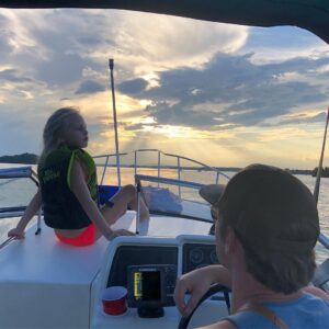 Zach Roerig Instagram - I may be driving the boat, but I’m definitely not the captain. #nofilter
