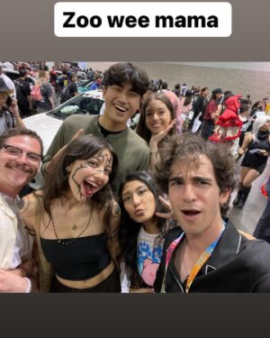 Zachary Gordon Instagram - Had a blast at Anime Impulse last month ✌🏼!!! 

Forever grateful for the kind words, meaningful conversations, and *thoughtful charms, bracelets, stickers, shirts, blankets, drawings, paintings, and yes … my very own life size flower covered orb* 

My room is officially a “Tighnari” shrine… and I wouldn’t want it any other way 💚