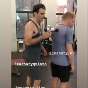 Zachary Quinto Instagram - Surprise, surprise! This week’s podcast episode of Dinner’s on Me is with none other than long-time friend (and former roommate!) @zacharyquinto. We have been friends for a VERY long time, and the internet went through a very convincing (though untrue) campaign of us dating. 🎧🍽️❤️ Over Greek chop salad and crispy artichokes at @americanbarnyc, we reminisce on hitting the bars in Silver Lake as single men. Zachary also recalls his experience coming out publicly, and his special relationship with Star Trek’s original Spock, Leonard Nimoy. In our snug little booth, we chatted it all, so get excited for this one! Link in my bio. I’ve included some vintage photos of us since we go way back! Hope you enjoy. X (This episode was recorded on June 12, 2023).