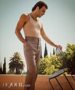 Zachary Quinto Instagram - thanks to everyone at @dujourmedia for this quarter’s digital cover.  so nice to be back in front of a camera...

📸: @vsteves 
👔: @christianstroble 
💇🏻‍♂️: @patriciamoralesla 
🖌: @natashawolff