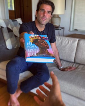 Zachary Quinto Instagram - this week i am so excited to #passtheplatform to the talented and inspiring @iamgmjohnson and share their newly published memoir/manifesto ALL BOYS AREN’T BLUE (cover art by @charlylpalmer ). george is an accomplished journalist/activist/author (and soon to be mogul) who has written on race - gender - sex - and culture for essence - the advocate - buzz feed news - teen vogue and more than forty other national publications. their first book has already been optioned by @gabunion for development into a series and they are already working on their follow up to ALL BOYS AREN’T BLUE. we have been chatting over the past few weeks and it’s a real honor to introduce them to my followers. you’ll be hearing more from george as the week goes on and friday we’ll share an IGTV chat where we discuss some things we have in common and some things we definitely do not. i am so grateful to know them and excited for you to as well!