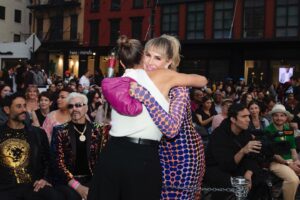 Zackary Drucker Instagram - We were enveloped in true golden-hour magic presenting #thestroll to the world 🌎 as a historical community event in @meatpackingny surrounded both by legends embodied and the spirits of those who paved the way ✨I will forever hold this NYC sunset in my heart, fortified by sisterhood and justice 🤟 thank you to all the legends in attendance, friends, family, and 2/3rds of my Taurus ♉️ trifecta @kplgrams @mattpwolf — this is for all the girls who walked the stroll in any city and didn’t feel seen — we see you 💘 watch out world, The Stroll premieres JUNE 21 on @hbo ✨💕🙌✨
📷 @mettieostrowski @dannuxoll 
💄Makeup @josephcarrillo
👩🏼‍🎤Hair @avery_golson