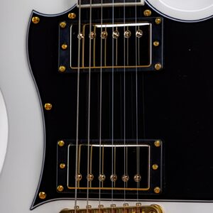 Zacky Vengeance Instagram - Featuring Schecter USA Pasadena & Pasadena Classic pickups, @tonepros Tune-O-Matic bridge, and Satin Gold Hardware - The all new @zackyvengeance ZV-H6LLYW66D steals the spotlight. 

For more information and full specs, please visit www.schecterguitars.com