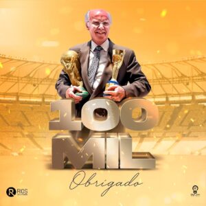 Zagallo Instagram - “100 mil no insta” tem 13 letras! Obrigado pessoal! Vem com o velho lobo! #velholobotaon