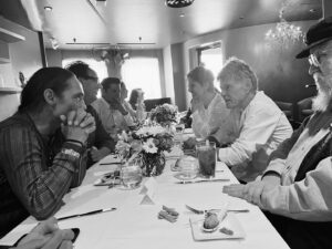 Zahn McClarnon Instagram - Wonderful dinner with #robertredford and #georgerrmartin in Santa Fe #darkwinds #amc