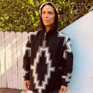 Zahn McClarnon Instagram - Check out my friend @redlightningcouture and her Pendleton hoodies. Thanks Darlene #falltime #nativemade