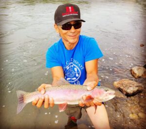 Zahn McClarnon Instagram - Great weekend fly fishing on the Arkansas River in Colorado. Caught some quality rainbows. If you ever need a guide @connellogrady is the best. #catchandrelease